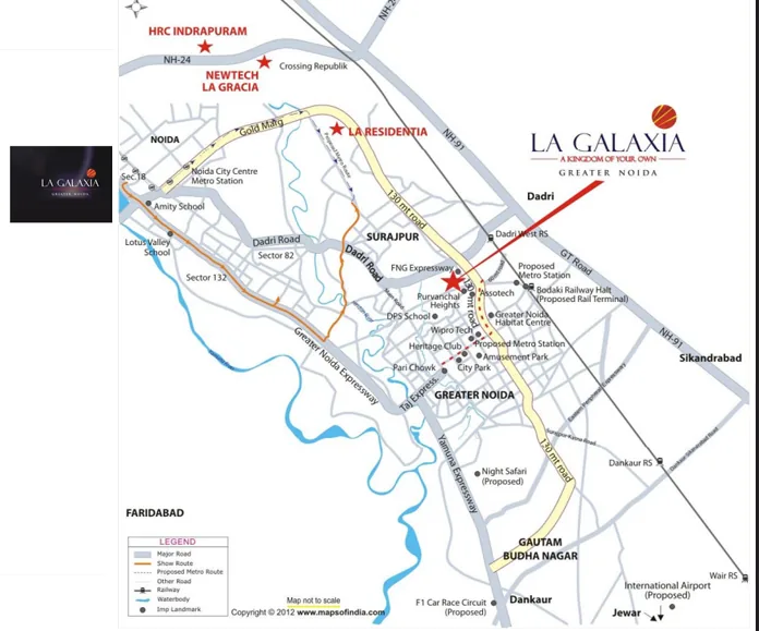 La Galaxia Location Map